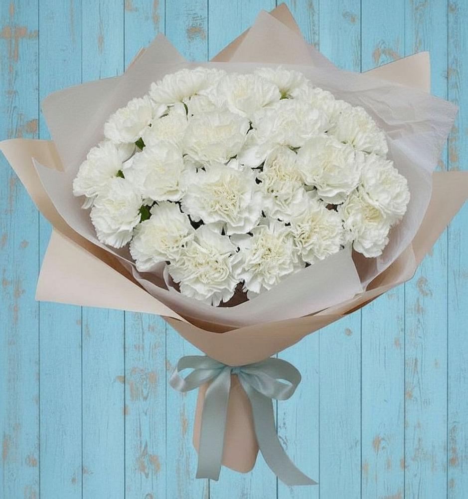 Букет цветов из: Гвоздики в Спокойной