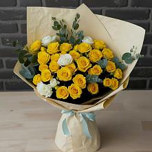 Букет цветов из:  Розы #REPLACE_PRED# Спокойной