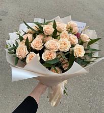 Букет Кремовые розы Латте #REPLACE_PRED# Спокойной
