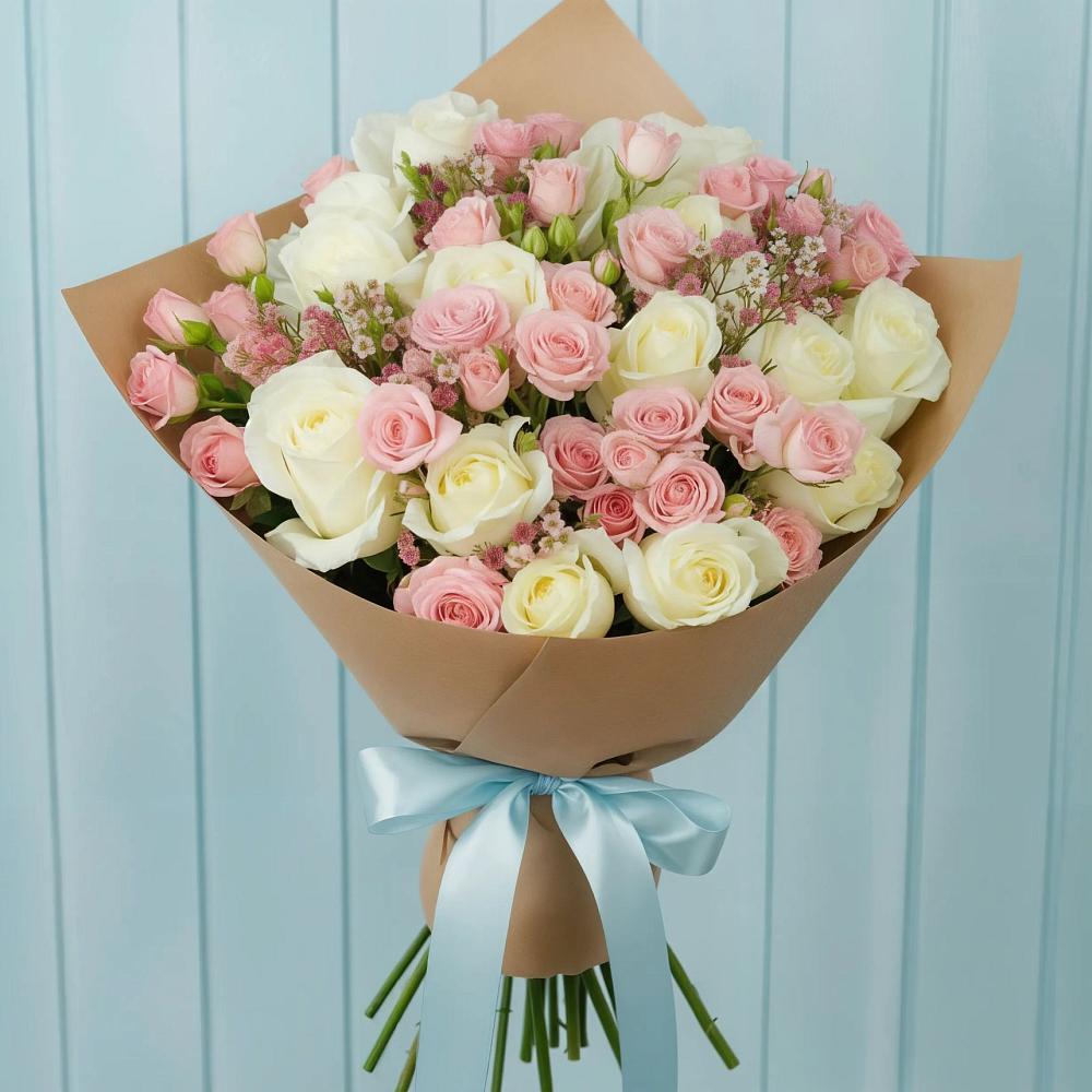 Букет цветов из: Розы в Спокойной