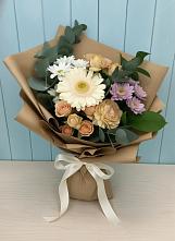 Букет цветов из:  Герберы и Хризантемы в Спокойной
