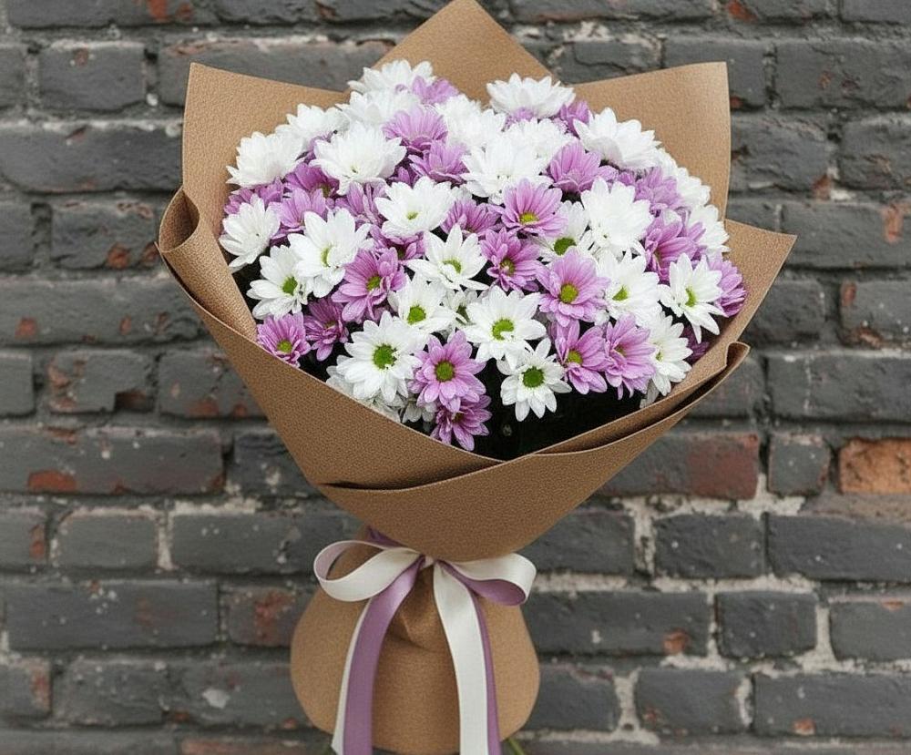 Букет цветов из: Хризантемы в Спокойной