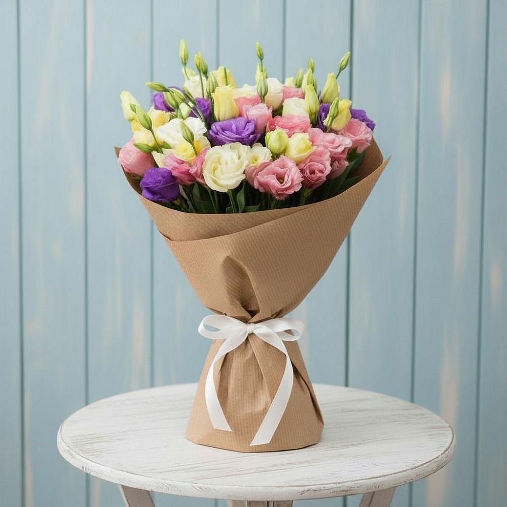 Букет цветов из: Лизиантусы в Спокойной