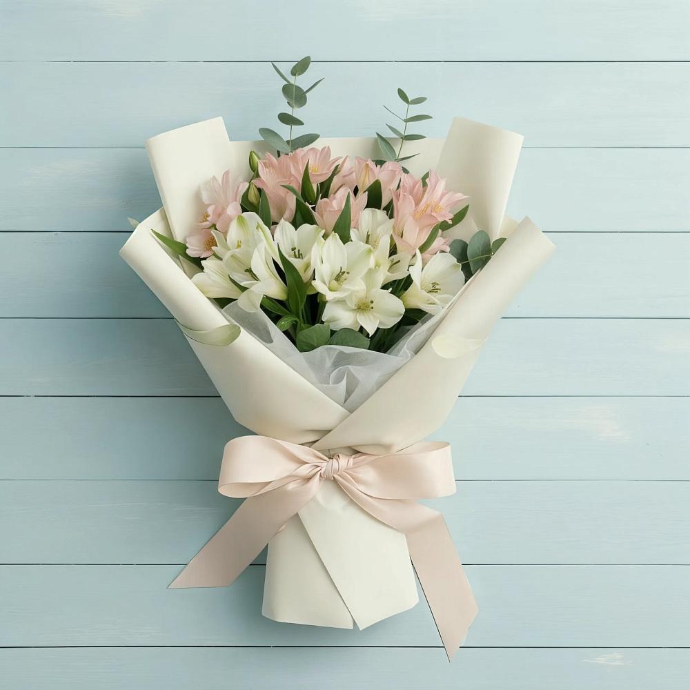 Букет цветов из: Альстромерии в Спокойной