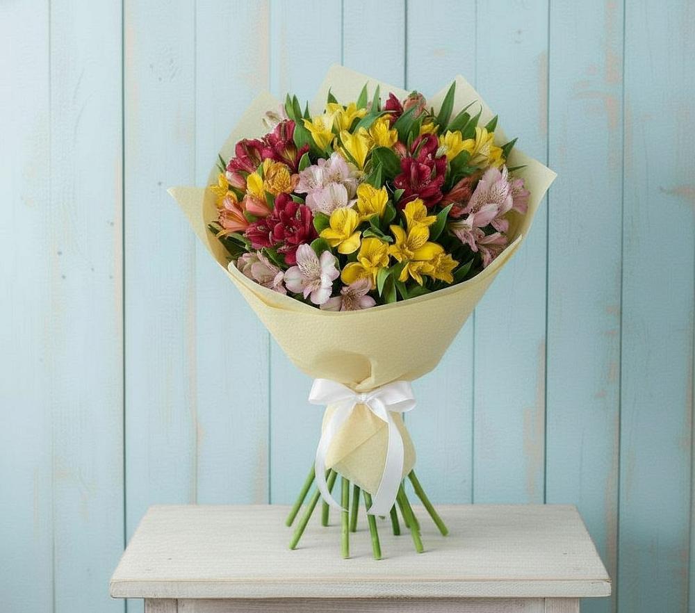 Букет цветов из: Альстромерии в Спокойной