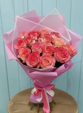 Букет 15 Розовых роз Равель #REPLACE_PRED# Спокойной