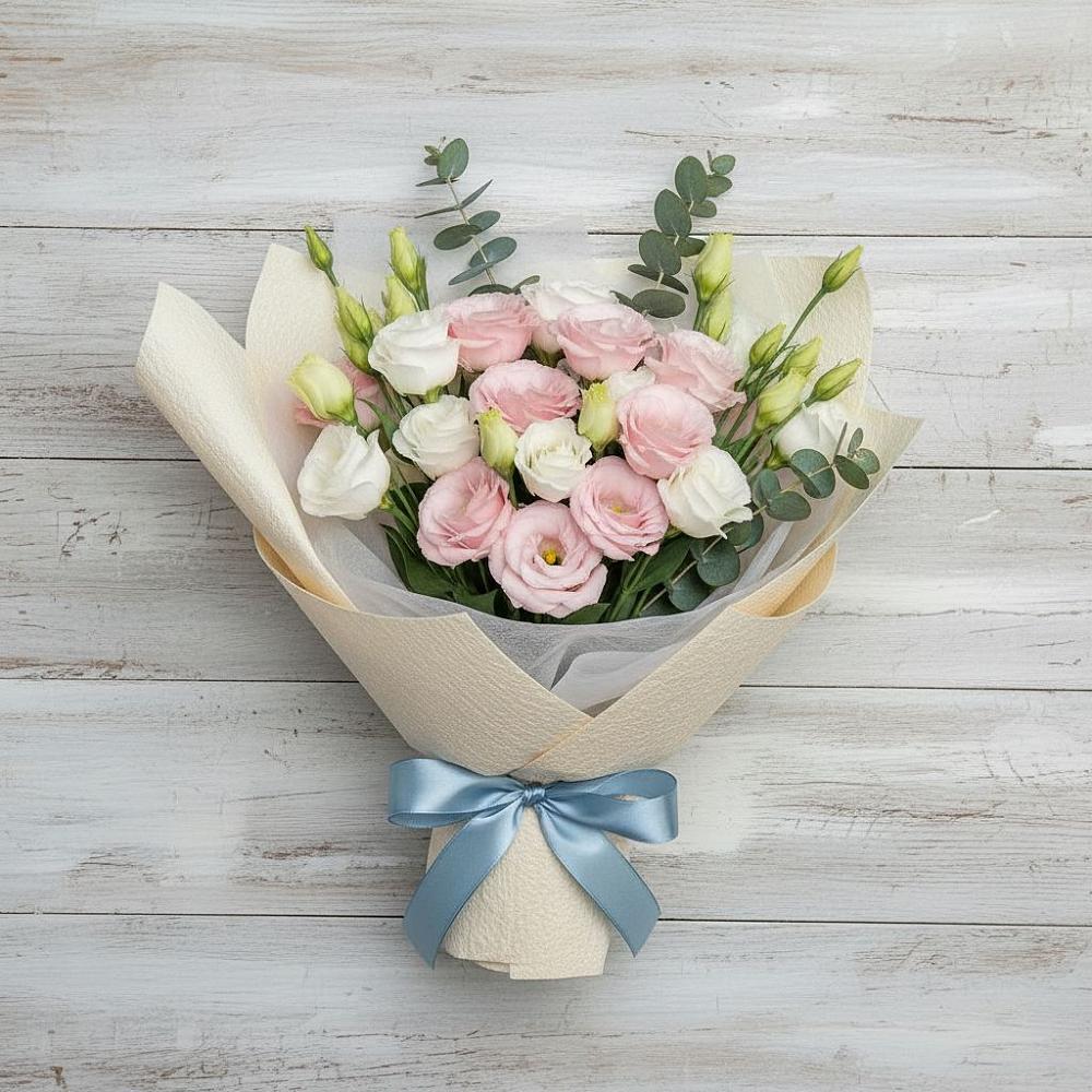 Букет цветов из: Лизиантусы в Спокойной